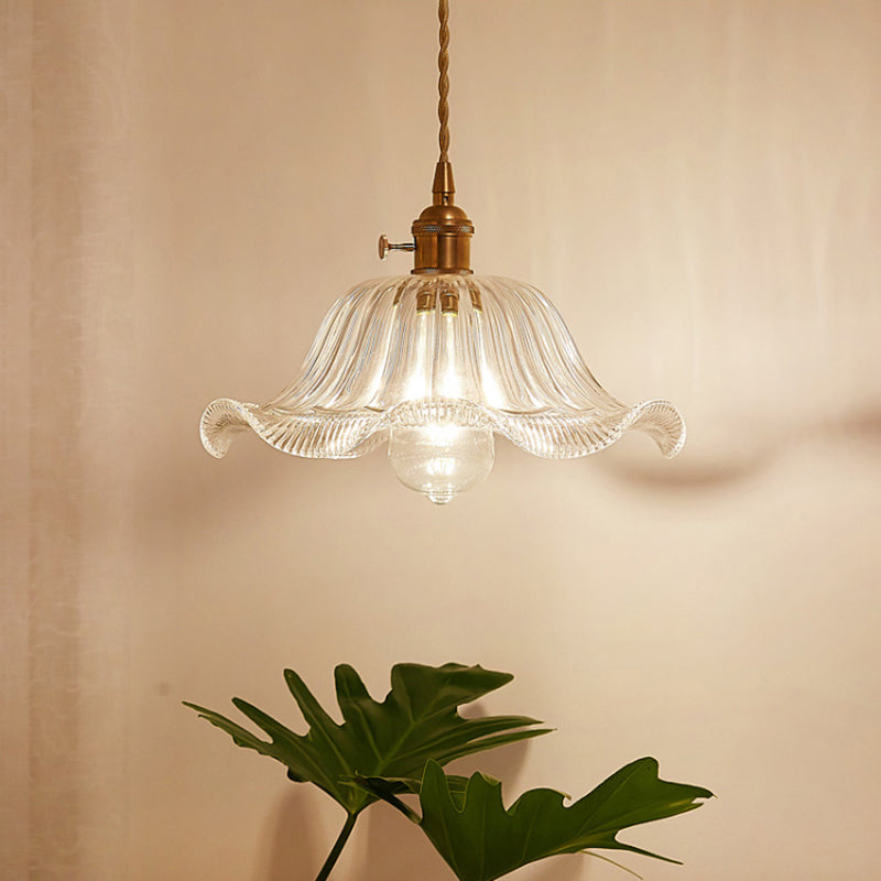 Industrieel Verfijnde Glazen Hanglamp | Luxe Lichtarmatuur voor Restaurant & Eetkamer | E27 Fitting Geschikt voor LED