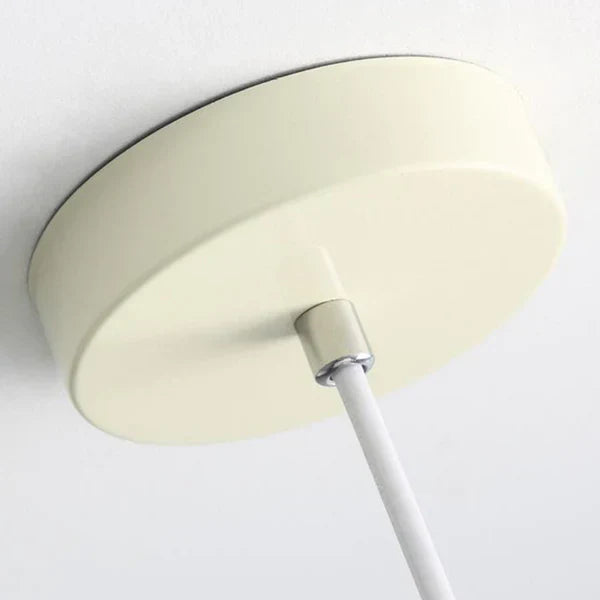 Crèmekleurige Franse Hanglamp – Rustiek Natuurdesign – Perfect voor Woonkamer en Eetkamer