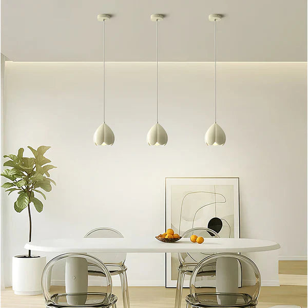 Crèmekleurige Franse Hanglamp – Rustiek Natuurdesign – Perfect voor Woonkamer en Eetkamer