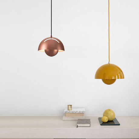 Scandinavische Hanglamp - Elegante 1-Licht Halfronde Verlichting voor Woonkamer en Slaapkamer