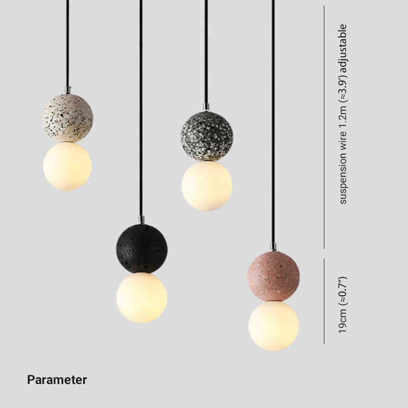 Aurora Kleine LED Hanglampen - Modern Design met Zwart en Wit Glas voor Eettafel en Keuken