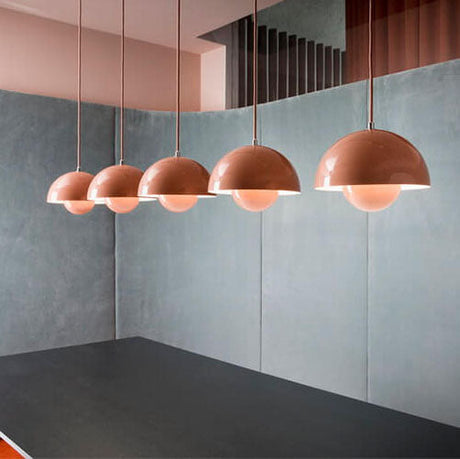 Scandinavische Hanglamp - Elegante 1-Licht Halfronde Verlichting voor Woonkamer en Slaapkamer