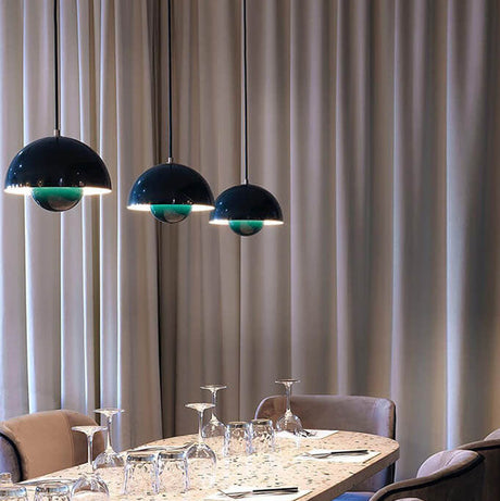 Scandinavische Hanglamp - Elegante 1-Licht Halfronde Verlichting voor Woonkamer en Slaapkamer
