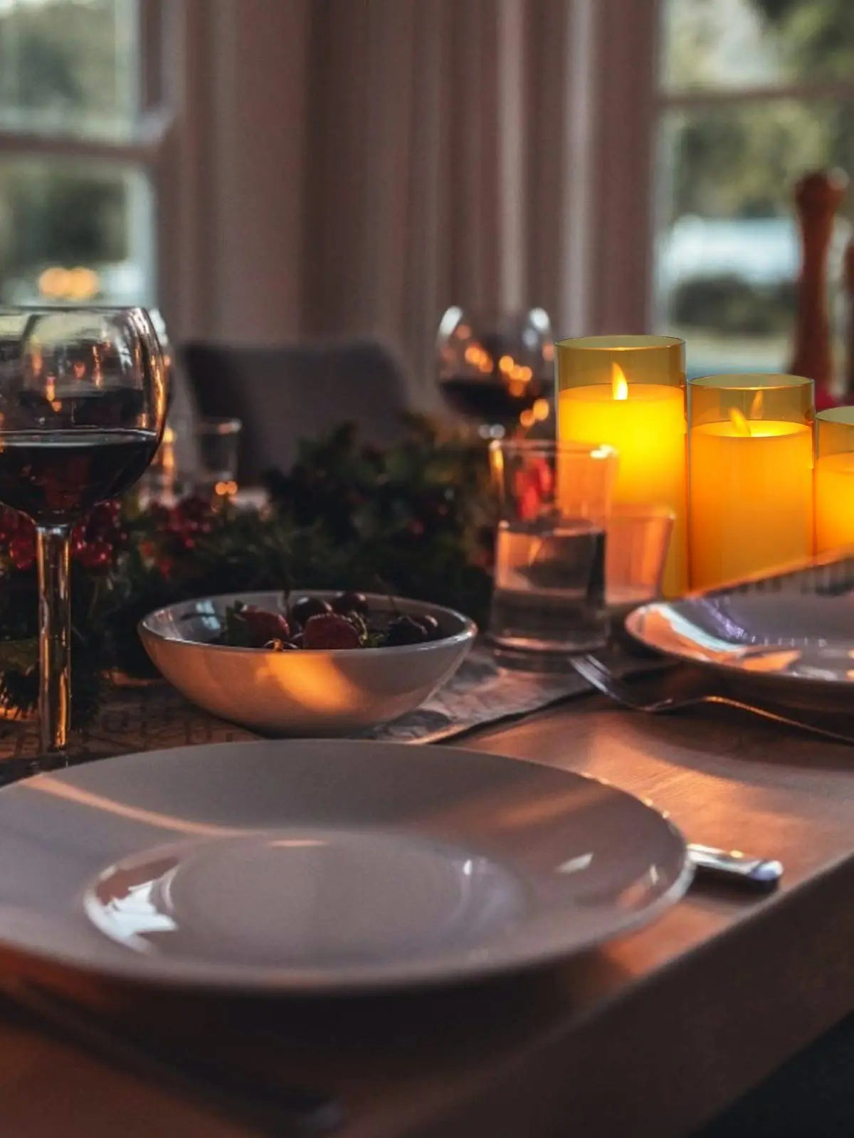 24-Delige Set LED Vlamloze Kaarsen | Veilig & Sfeervol | Voor Bruiloften, Kerst en Thuisdecoratie