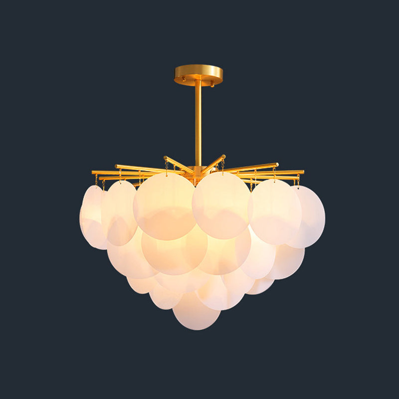 Moderne Hanglamp Met Geëtste Discs Voor Eetkamer