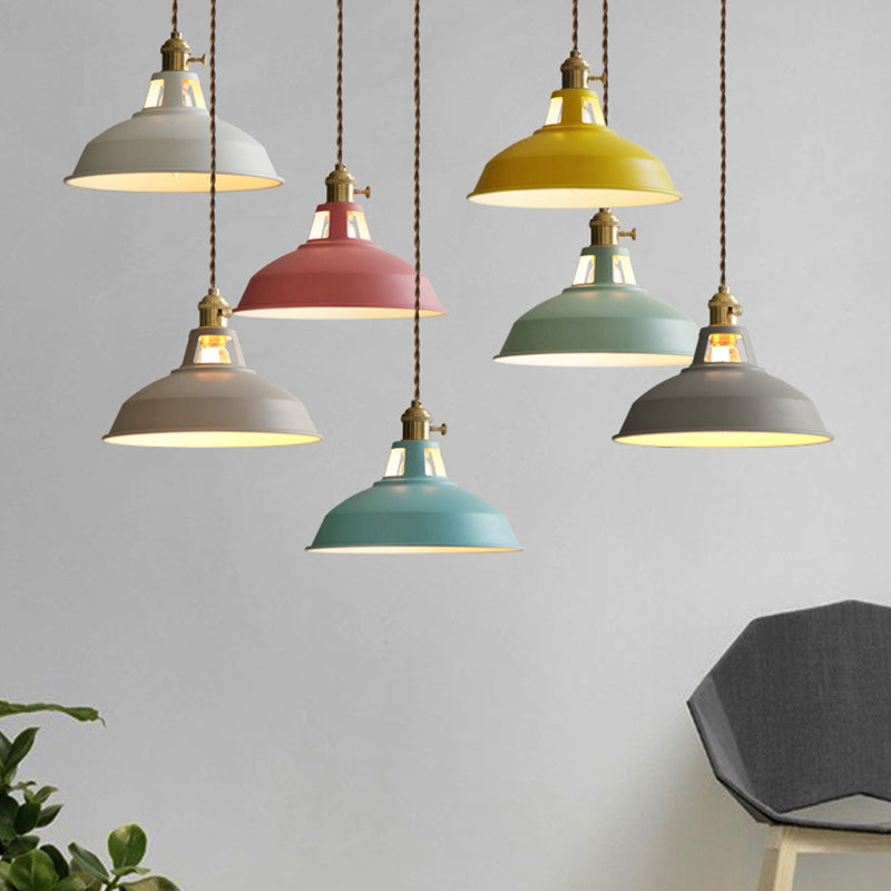 Industriële Retro Hanglamp Metaal 1-Lichts | Vintage Hanglamp Voor Restaurant & Eetkamer | E27 LED Geschikt