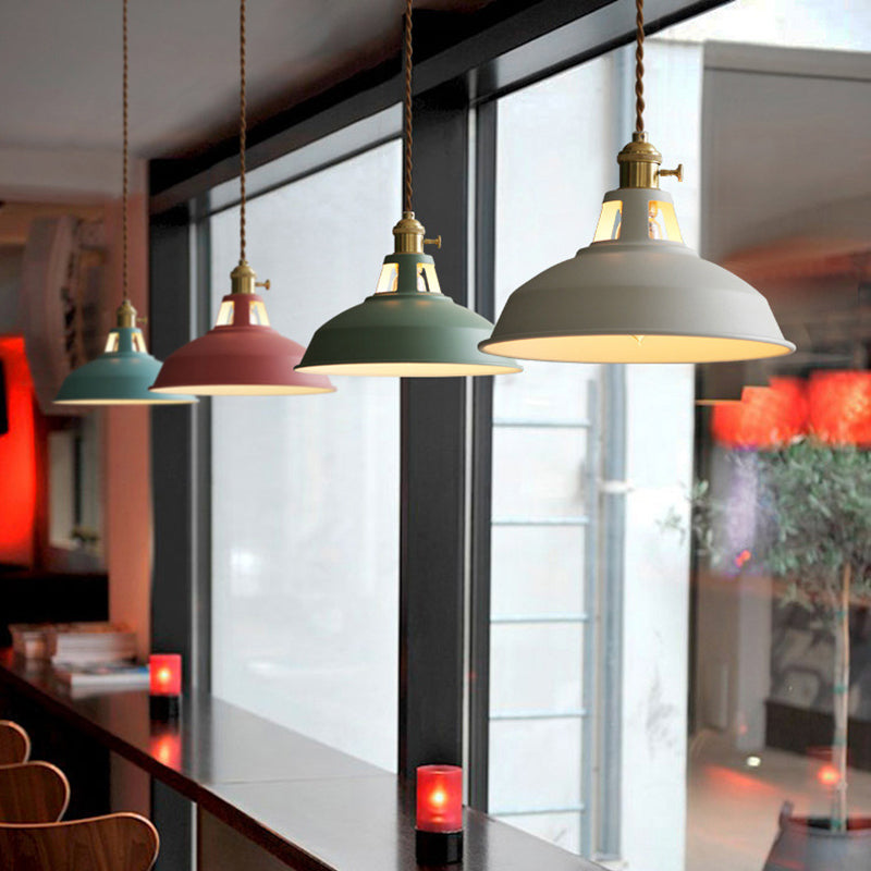 Industriële Retro Hanglamp Metaal 1-Lichts | Vintage Hanglamp Voor Restaurant & Eetkamer | E27 LED Geschikt