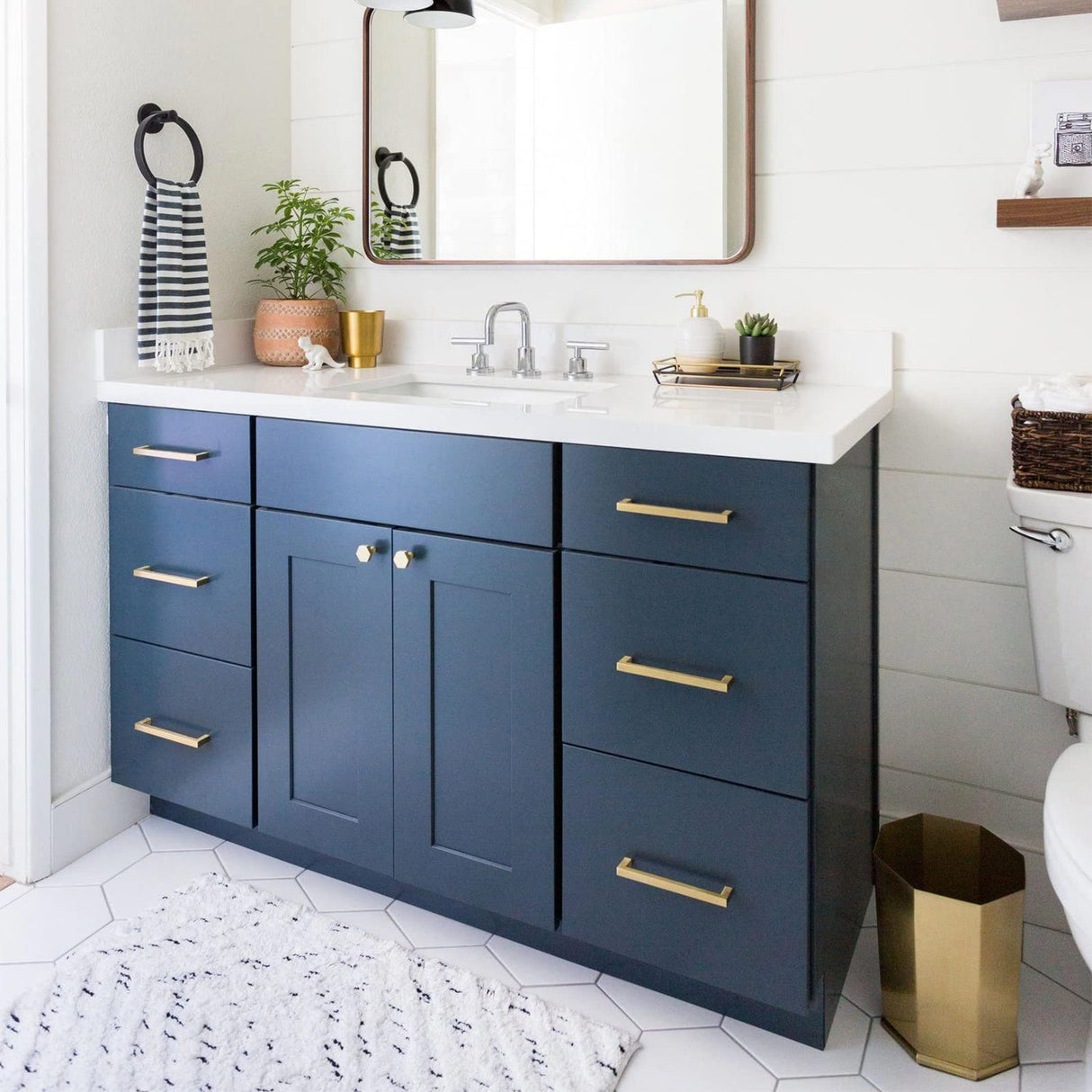 Moderne Gouden Kastgrepen Vierkante Ladegrepen - 15 Stuks