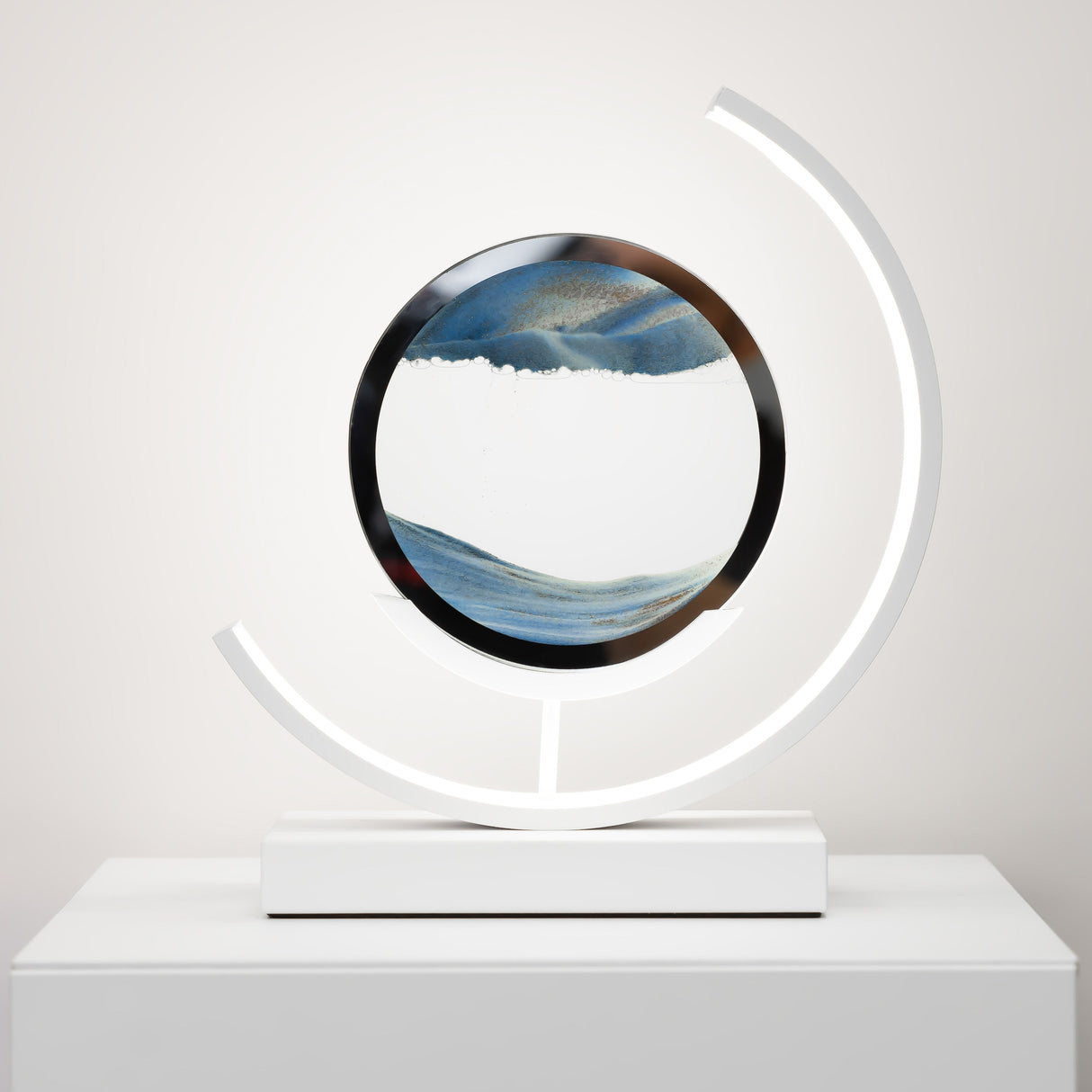 Minimalistische Tafellamp - Moderne Verlichting met Uniek Zandkunst Ontwerp voor Elk Interieur