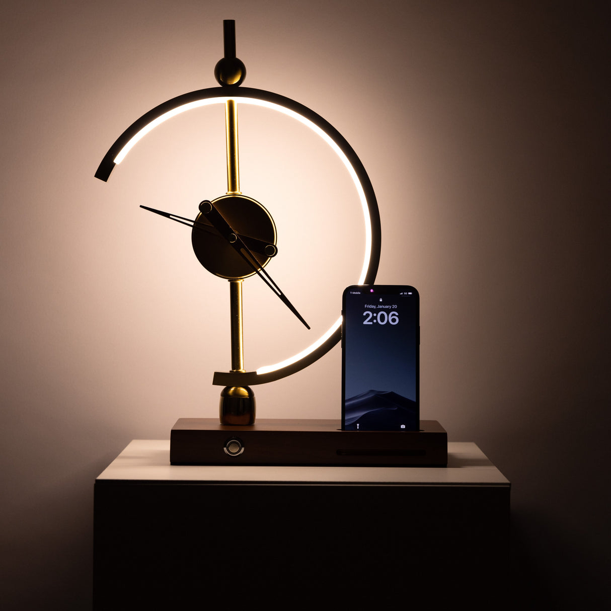 Minuit Klok Lamp