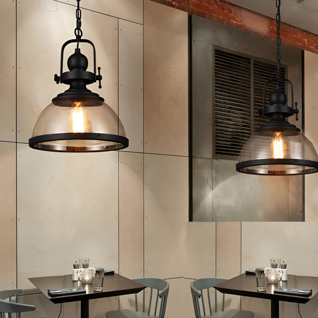 Antiek Glas IJzer Retro Industriële Kroonluchters Hangende Plafondlampen