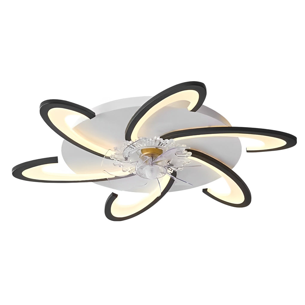 Windmolen Vorm LED Minimalistische Moderne Bladloze Plafondventilator
