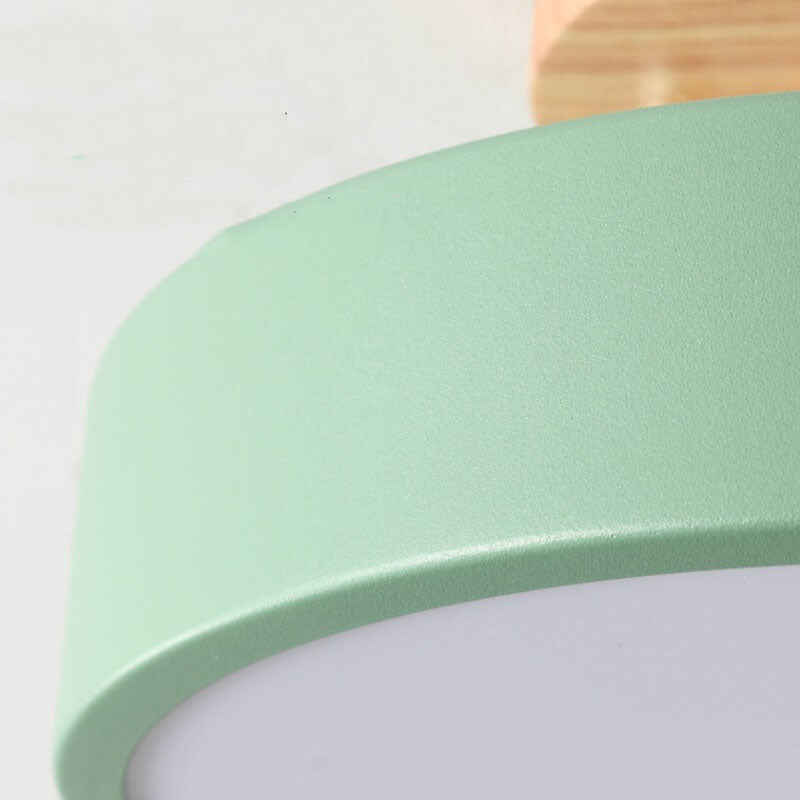 Scandinavische Ronde LED Semi-Inbouw Plafondlamp – Modern Design voor Woonkamers en Slaapkamers