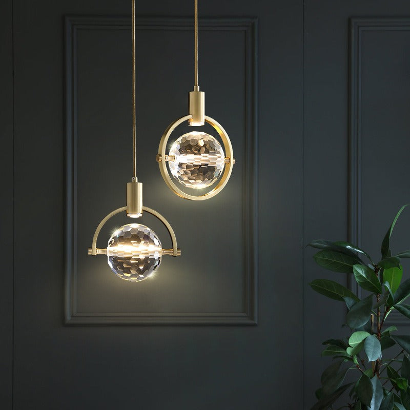 Moderne Ring Kristallen LED Hanglamp