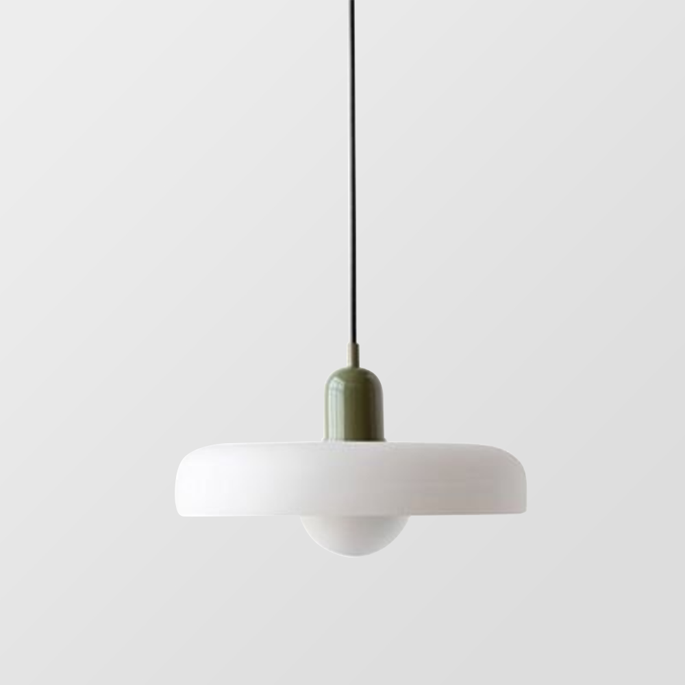 Bauhaus Glas-in-lood Hanglamp