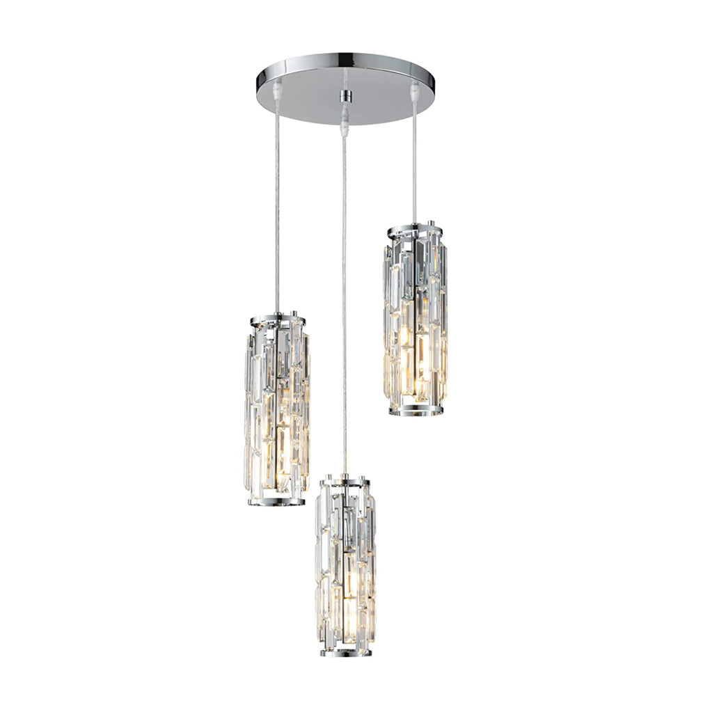 Stuk Creatieve IJzeren Kristallen Glas Industriële Stijl Kroonluchter Hanglampen