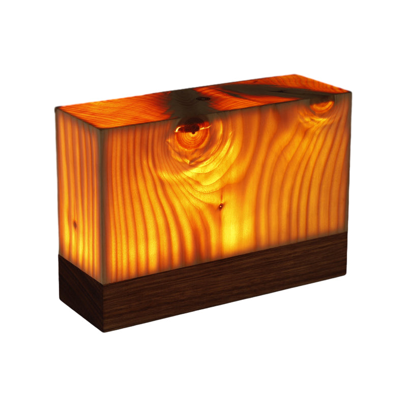 Draadloze LED Tafellamp met Touch Bediening | Oplaadbare Accu | Houtnerf Design | Verstelbare Helderheid
