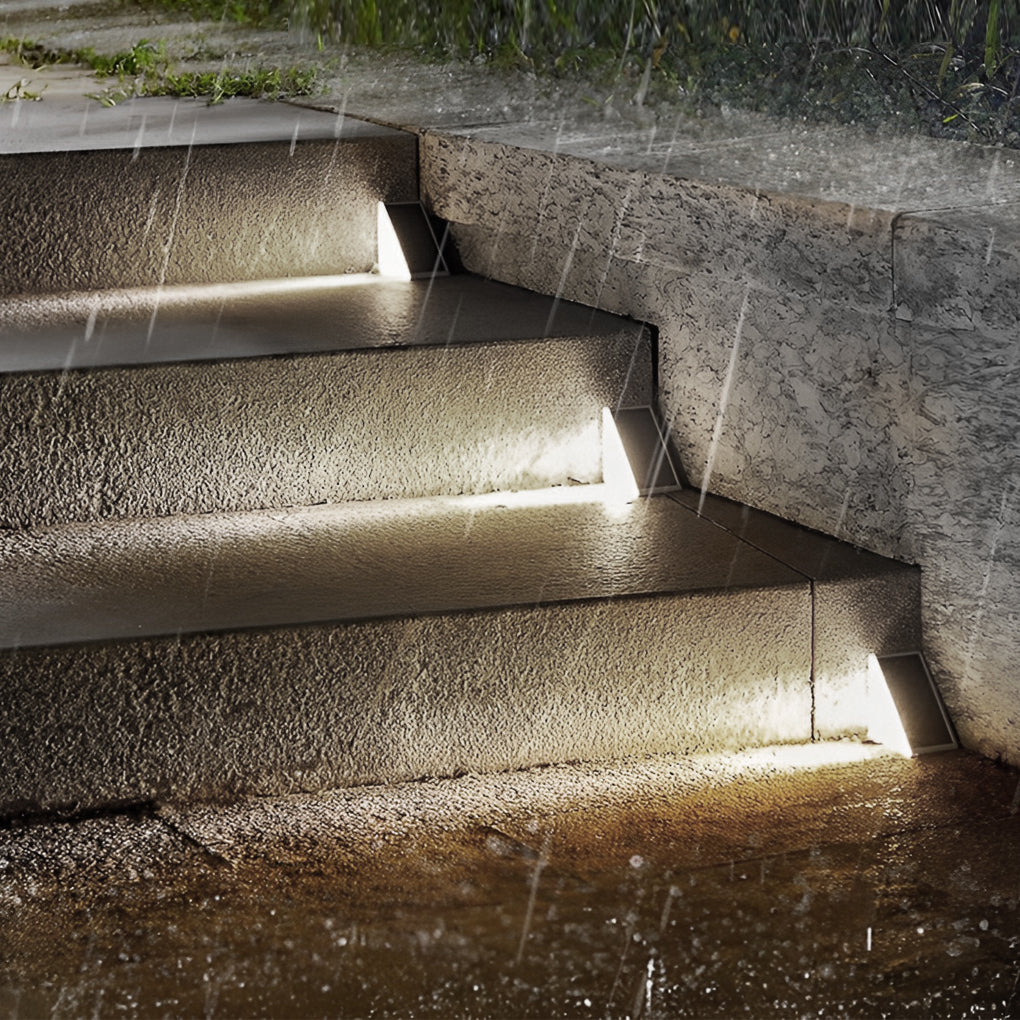 Driehoekige Intelligente Waterdichte LED Solar Buiten Trapverlichting