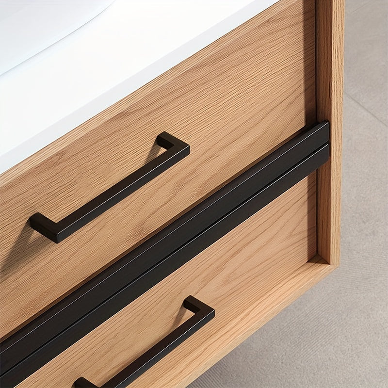 Moderne Zwarte Keukenkast Trekt RVS Kasten Hardware Handvatten