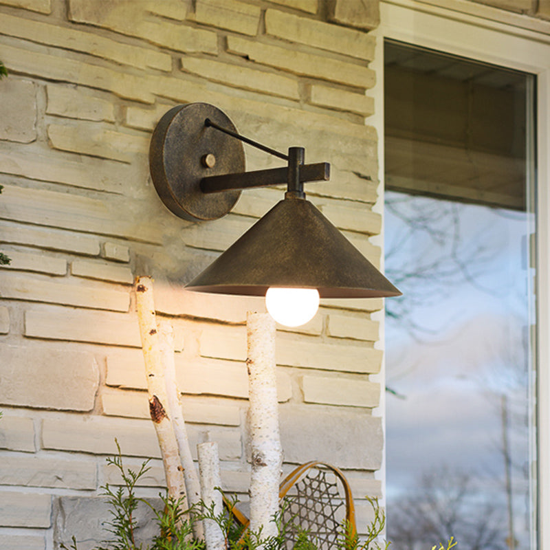 Industrieel Metalen Kegel Wandlamp Vintage