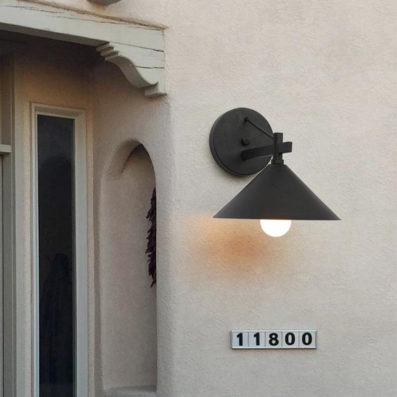 Industrieel Metalen Kegel Wandlamp Vintage