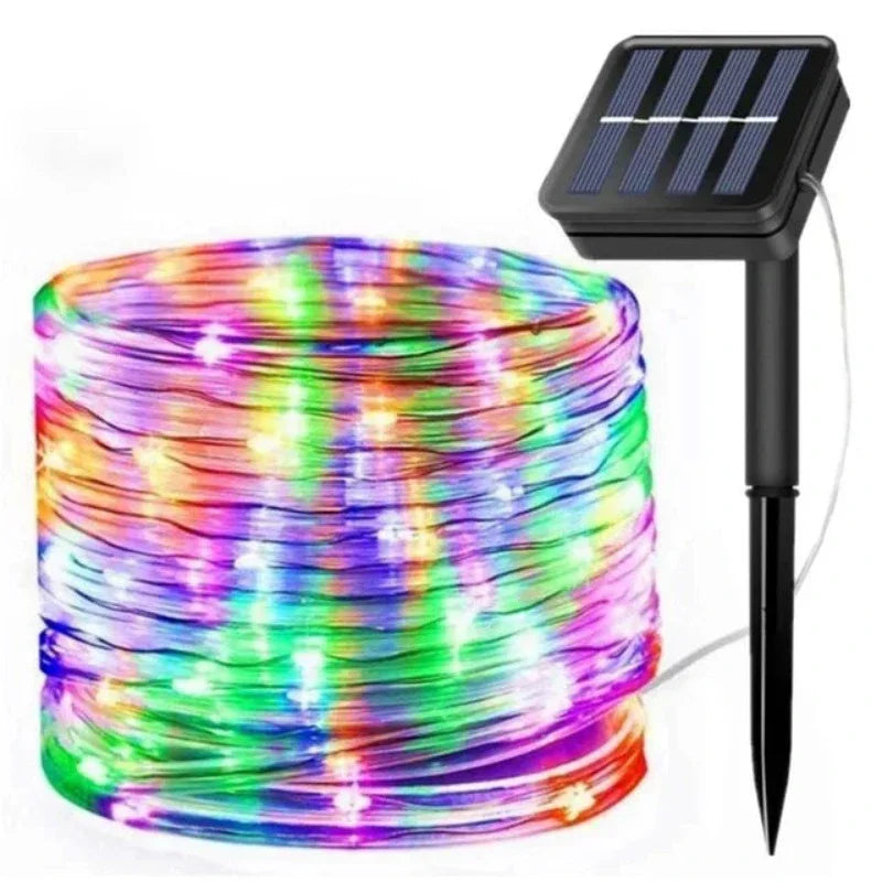 ZonlichtLint - Solar LED Lichtslingers voor Tuin, Waterdicht en Energiezuinig, 22M