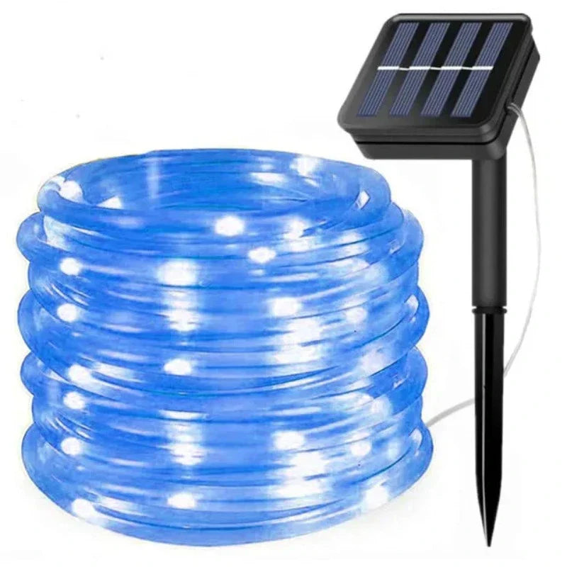 ZonlichtLint - Solar LED Lichtslingers voor Tuin, Waterdicht en Energiezuinig, 22M