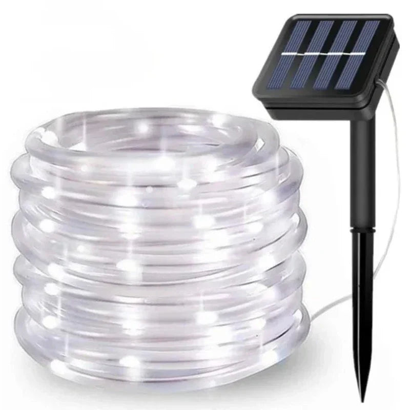 ZonlichtLint - Solar LED Lichtslingers voor Tuin, Waterdicht en Energiezuinig, 22M