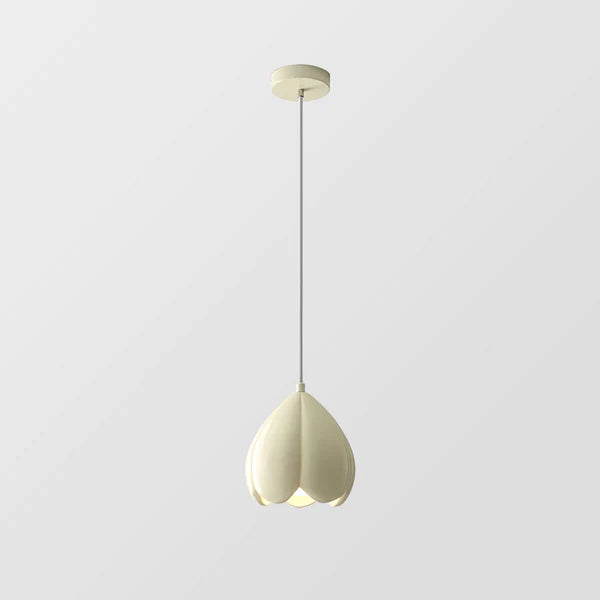 Crèmekleurige Franse Hanglamp – Rustiek Natuurdesign – Perfect voor Woonkamer en Eetkamer