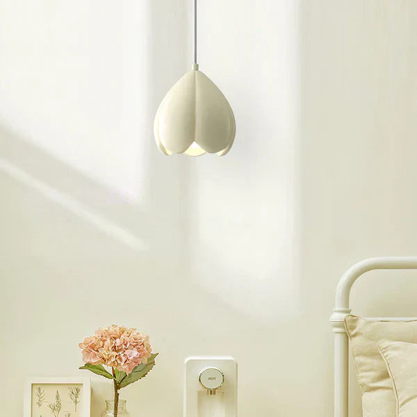 Crèmekleurige Franse Hanglamp – Rustiek Natuurdesign – Perfect voor Woonkamer en Eetkamer