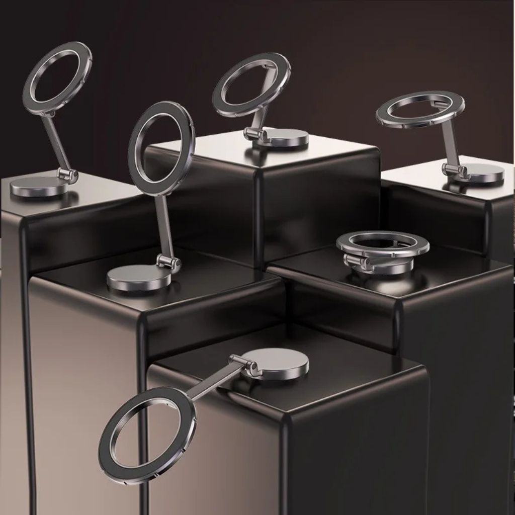 360° Magnetische Telefoonhouder voor Auto - Verstelbaar, Compact en Opvouwbaar