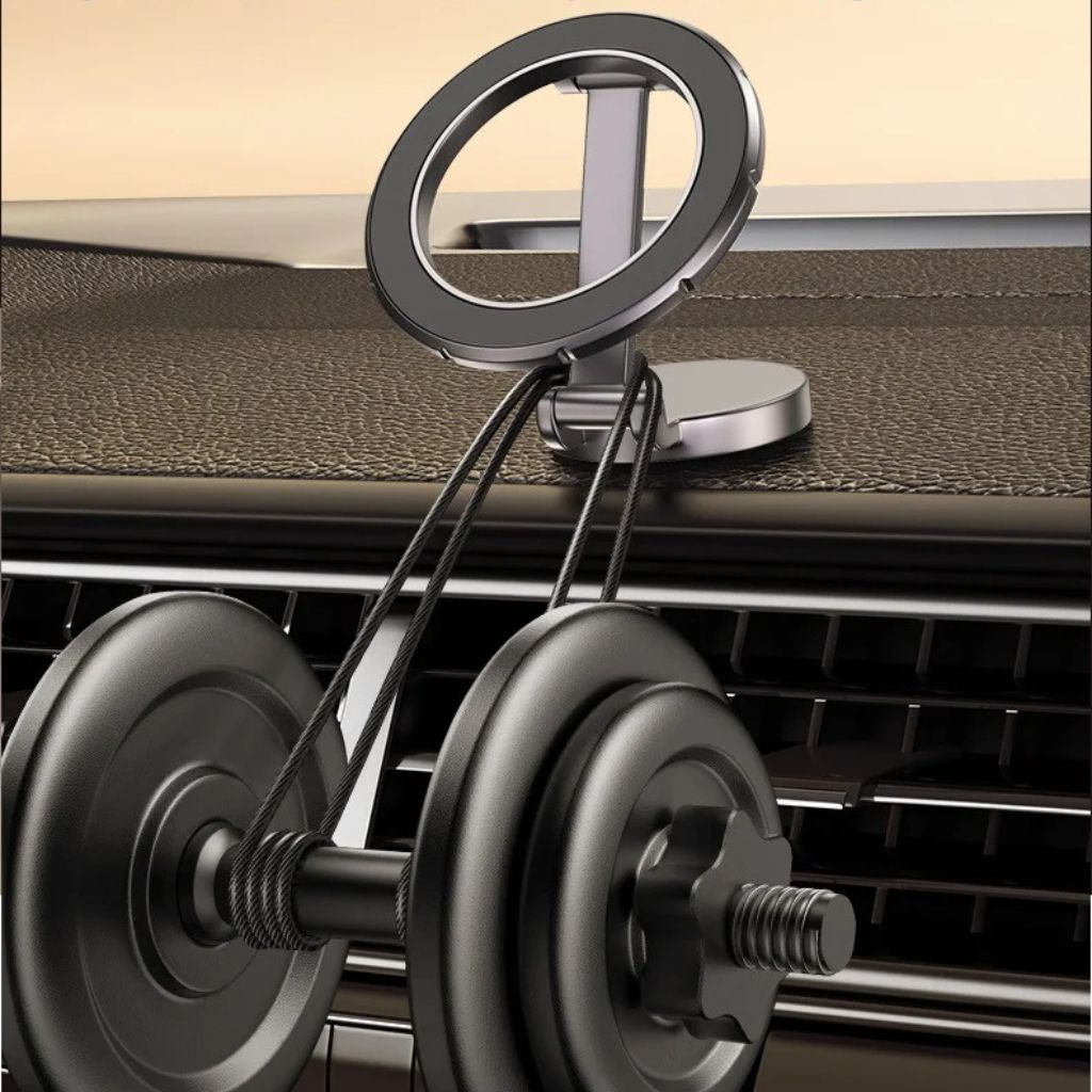 360° Magnetische Telefoonhouder voor Auto - Verstelbaar, Compact en Opvouwbaar