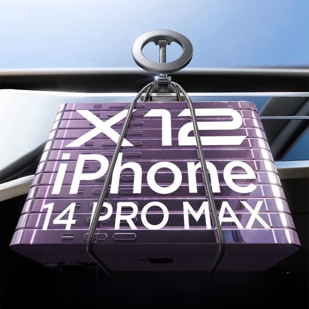 360° Magnetische Telefoonhouder voor Auto - Verstelbaar, Compact en Opvouwbaar