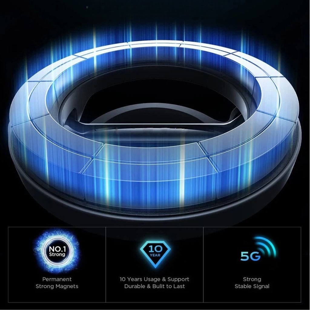 360° Magnetische Telefoonhouder voor Auto - Verstelbaar, Compact en Opvouwbaar