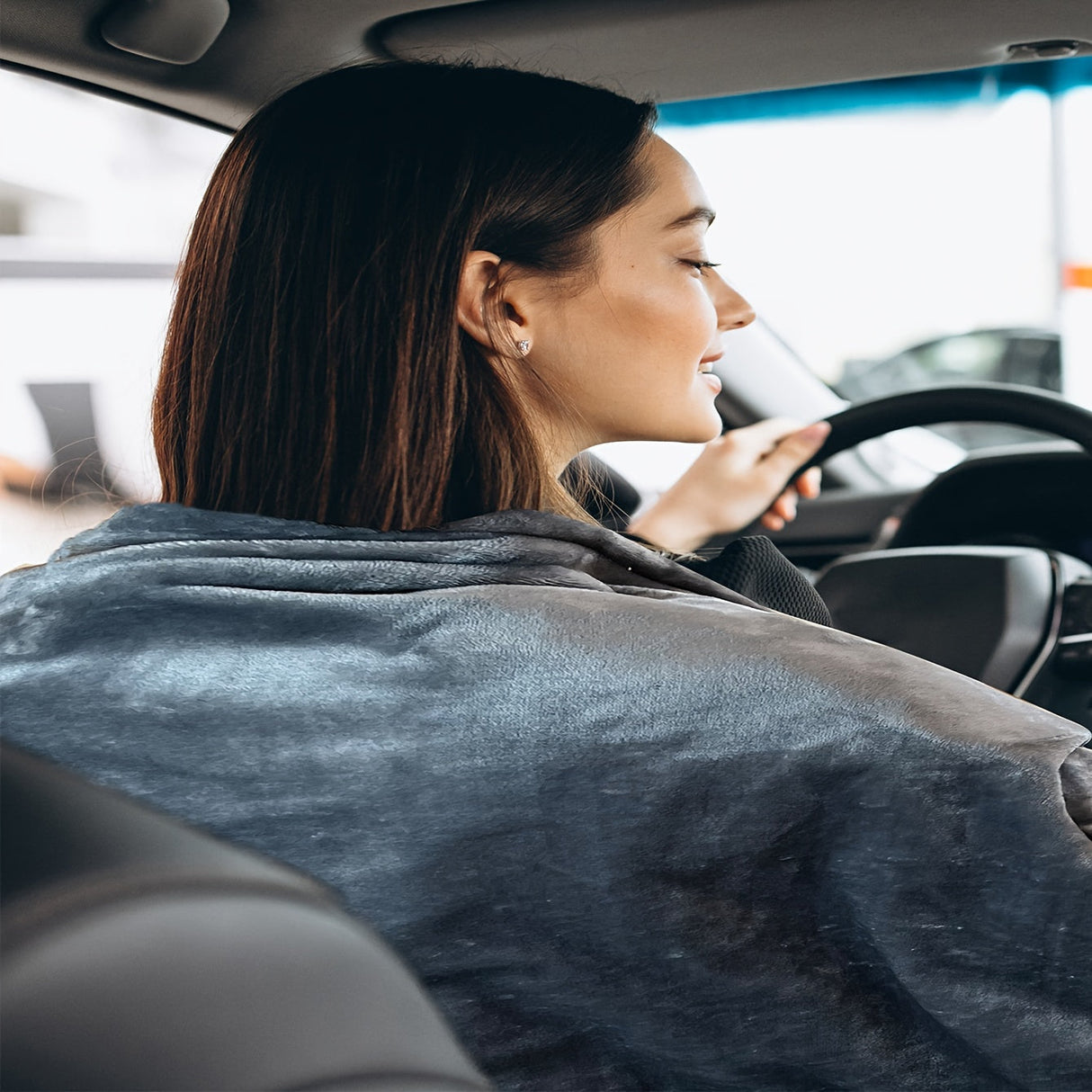 12V Verwarmde Autodeken - Zachte Flanellen Deken met Oververhittingsbeveiliging voor Auto en Kamperen