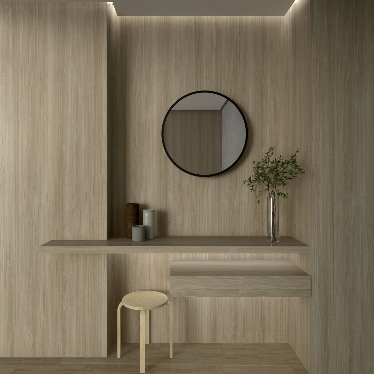 3D Cirkel Oneindigheid Spiegel Licht