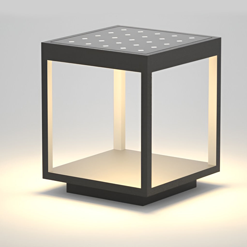 Vierkante Waterdichte LED Moderne Solar Post Cap Lichten Schuttingpaal Lampen