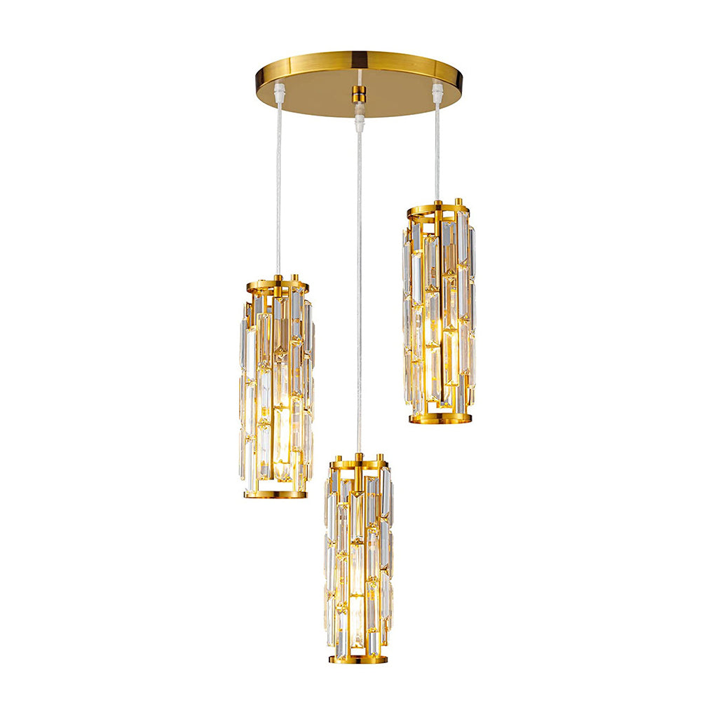 Stuk Creatieve IJzeren Kristallen Glas Industriële Stijl Kroonluchter Hanglampen