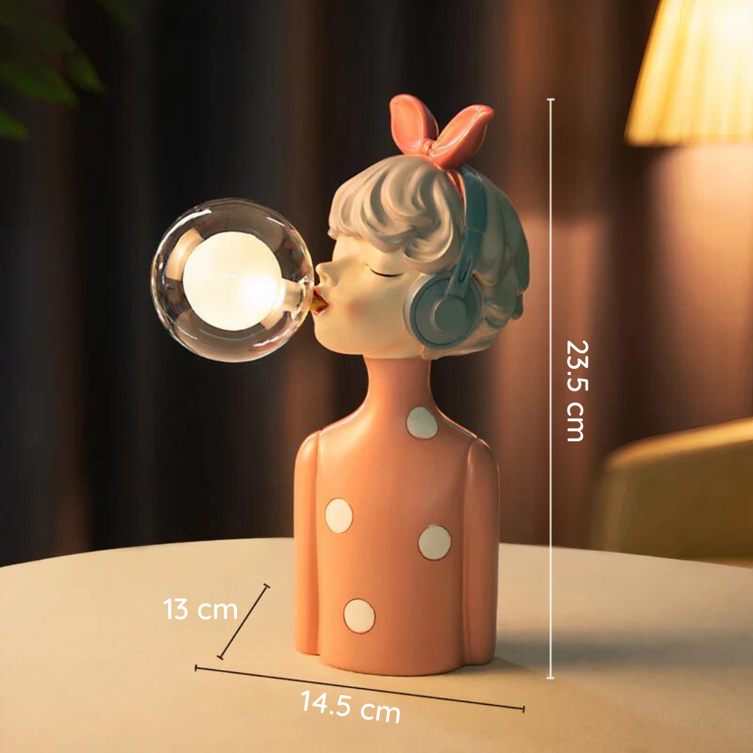 DecoGlam Tafellamp - Luxe Artistieke Verlichting voor Woonkamer & Slaapkamer | Metaal en Glas Ontwerp