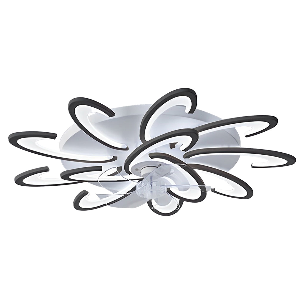 Windmolen Vorm LED Minimalistische Moderne Bladloze Plafondventilator