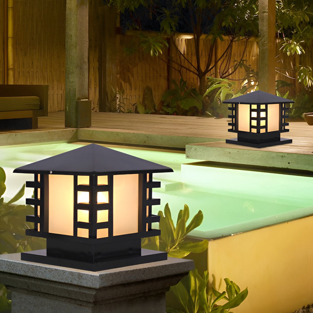 Europese Retro Kolomverlichting LED Landschapsdecoratieve Verlichting voor Villa Binnenplaats