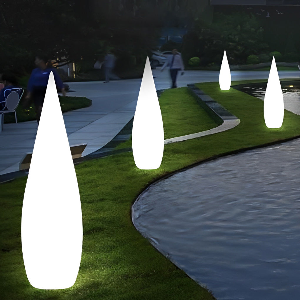 Waterdruppel LED Waterdichte Oplaadbare Zonne-aangedreven Moderne Vloerlampen