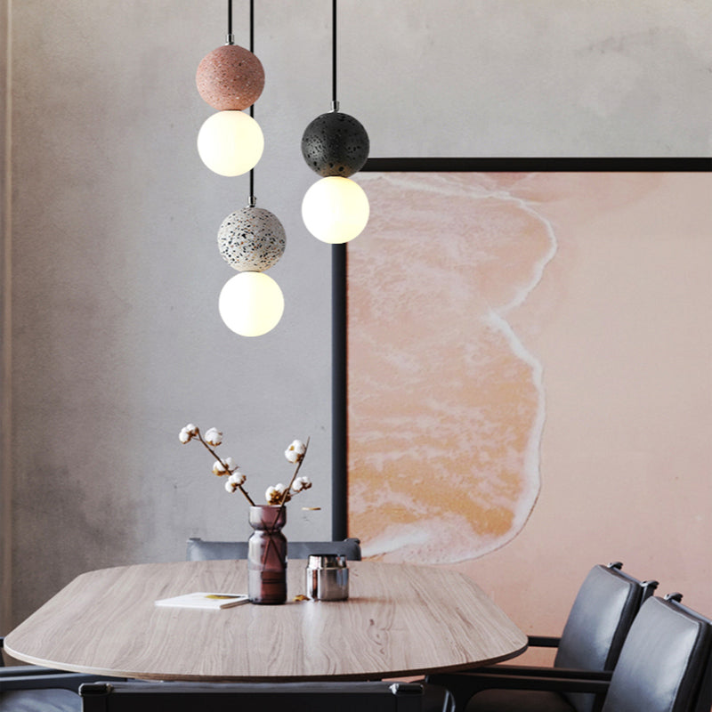 Aurora Kleine LED Hanglampen - Modern Design met Zwart en Wit Glas voor Eettafel en Keuken