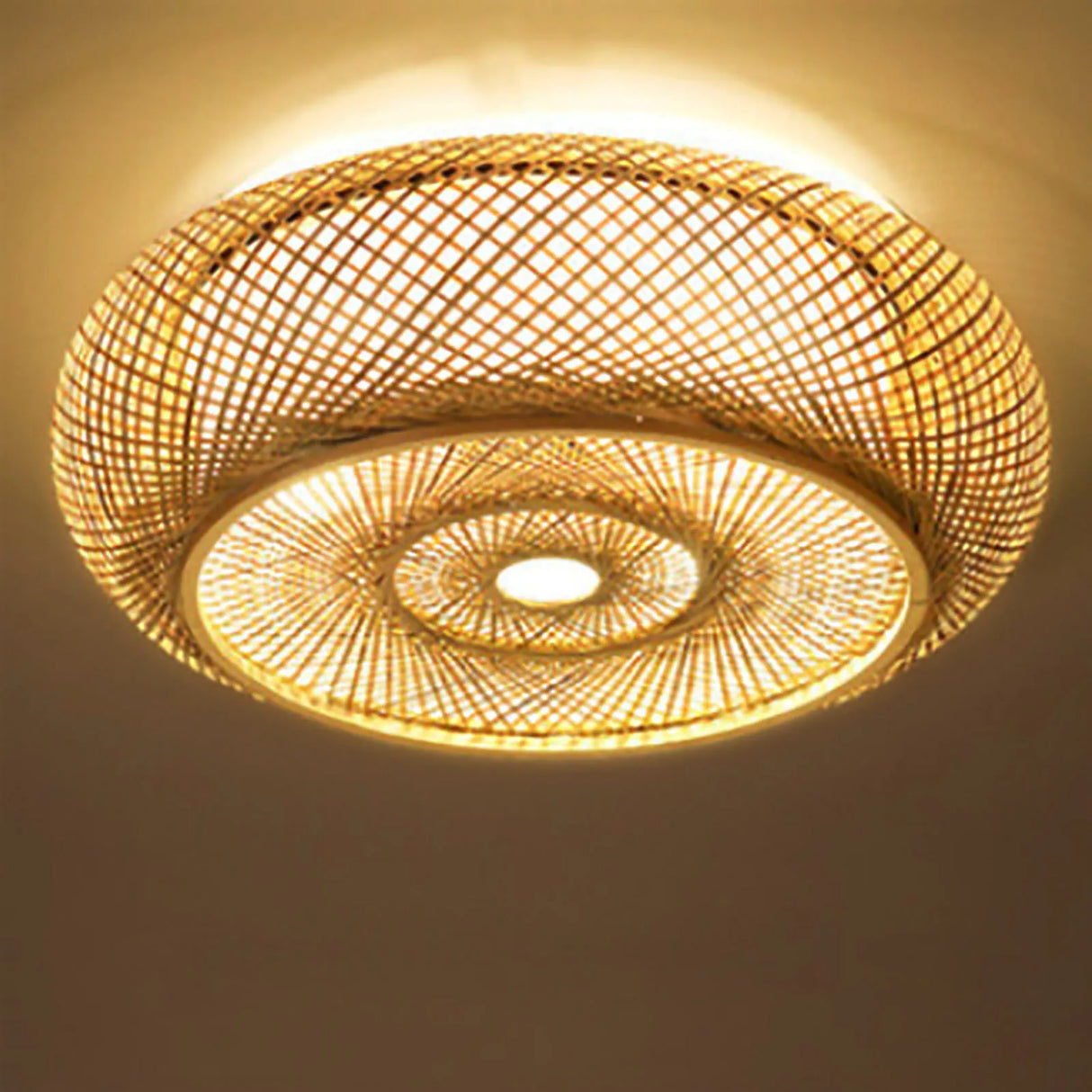 Bamboe Inbouwlamp voor Plafond - Natuurlijke Elegantie en Rust in Elke Ruimte