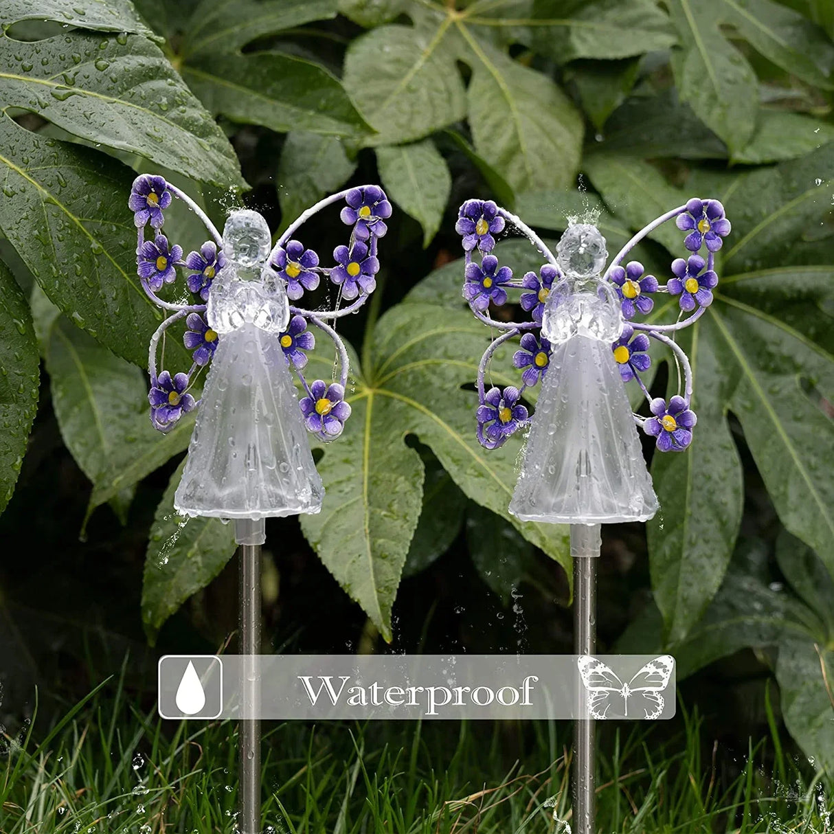 Zonne-Engel Tuinverlichting - LED Solar Engel Steeklampen voor Buiten | Weerbestendig IP65