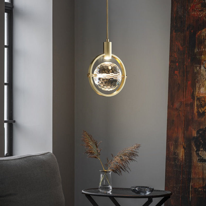 Moderne Ring Kristallen LED Hanglamp