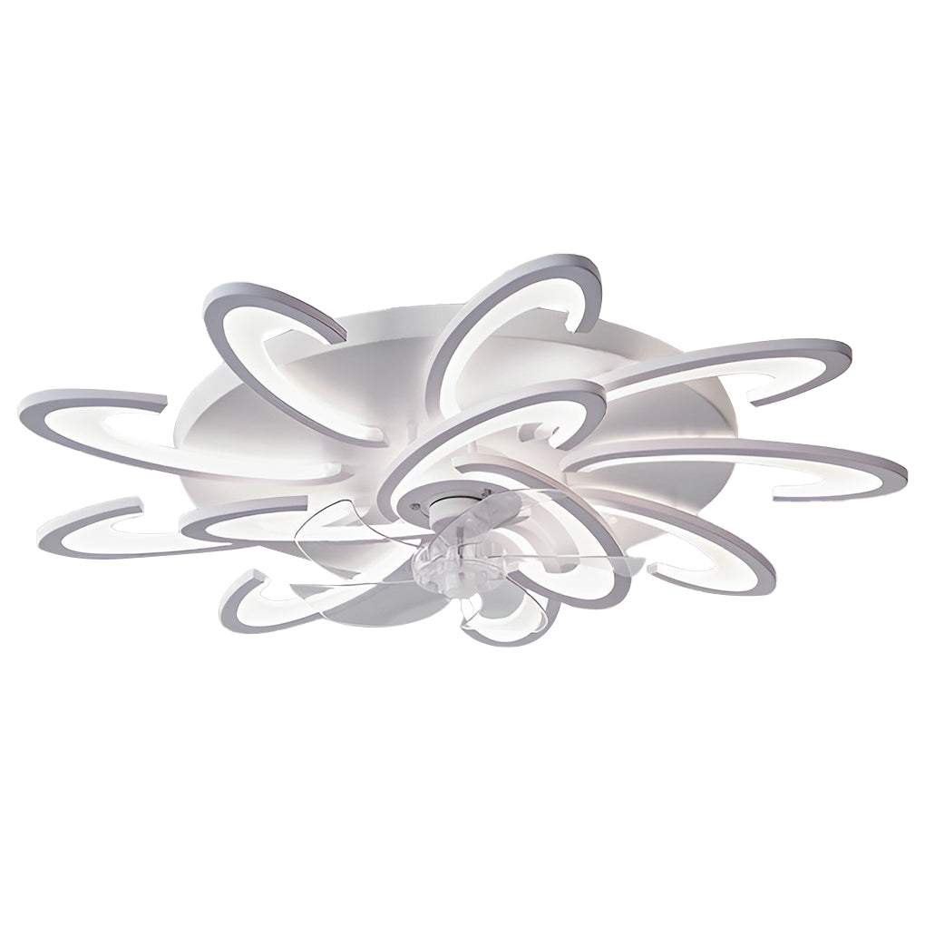 Windmolen Vorm LED Minimalistische Moderne Bladloze Plafondventilator