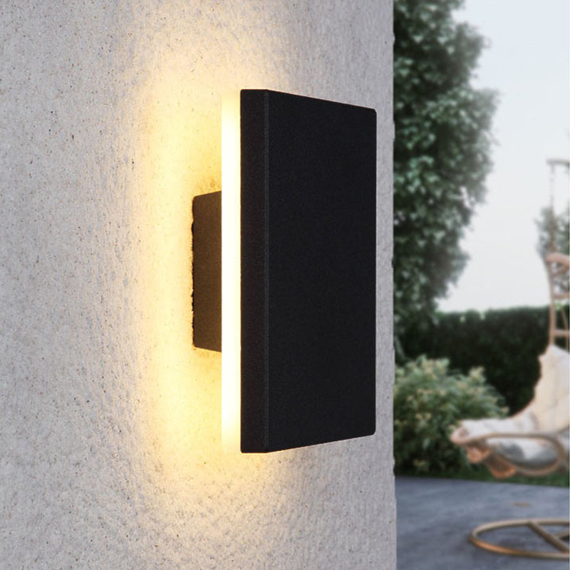 Minimalistische Zwarte LED Wandlampen – Weerbestendig Metaal voor Tuin en Hal | Stijlvolle Verlichting