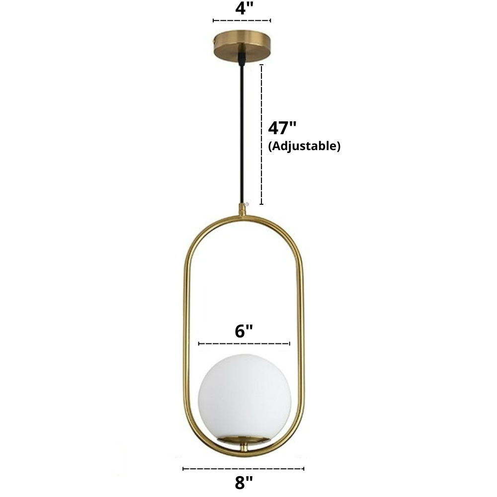 Moderne Nordic Glazen Hanglampen