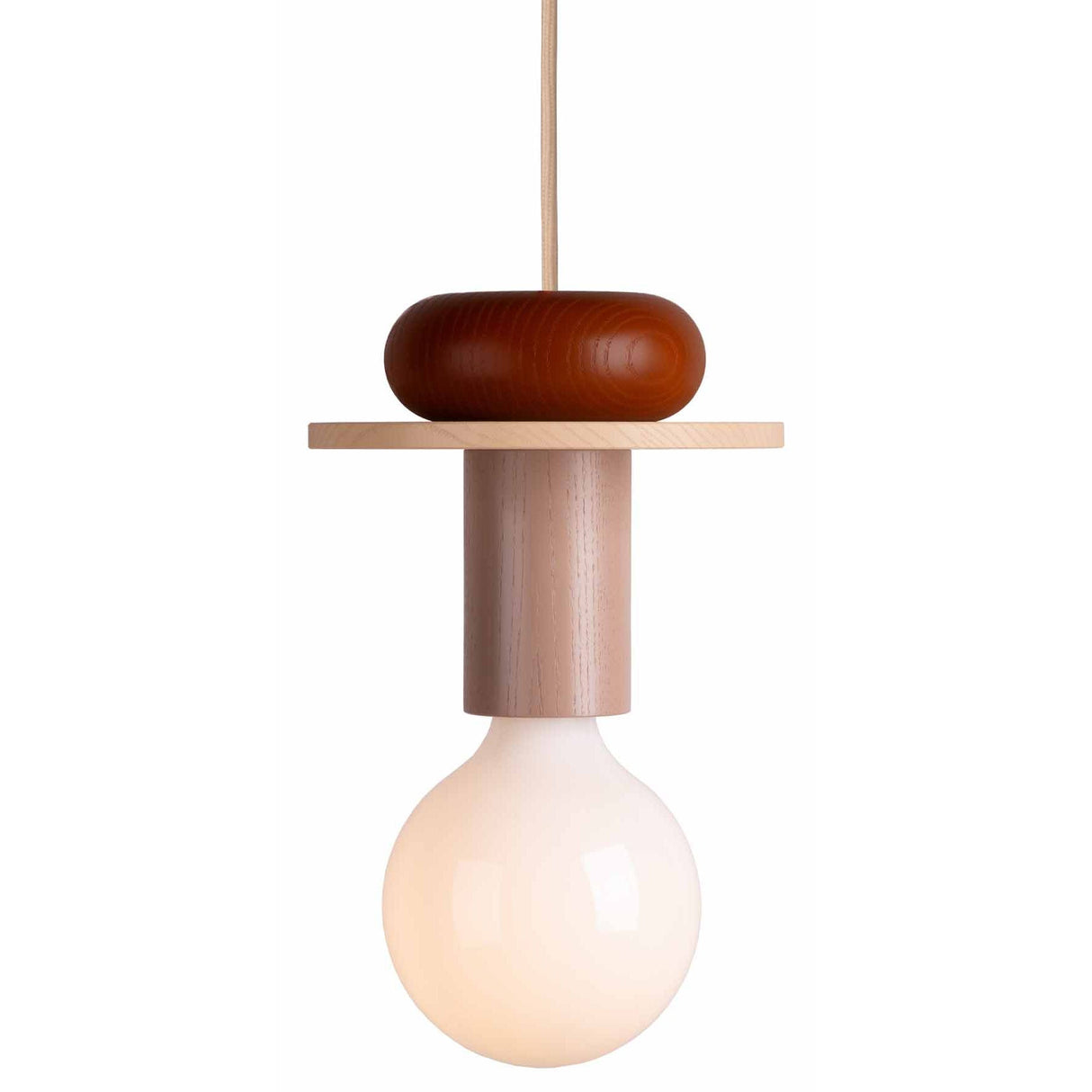 Design Gekleurde Houten Blokken Hanglamp